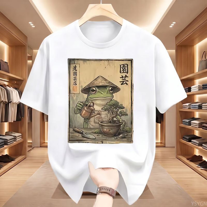 تي شيرت بتصميم ضفدع البونساي،  - مراجعة Bonsai Garden China وسعره