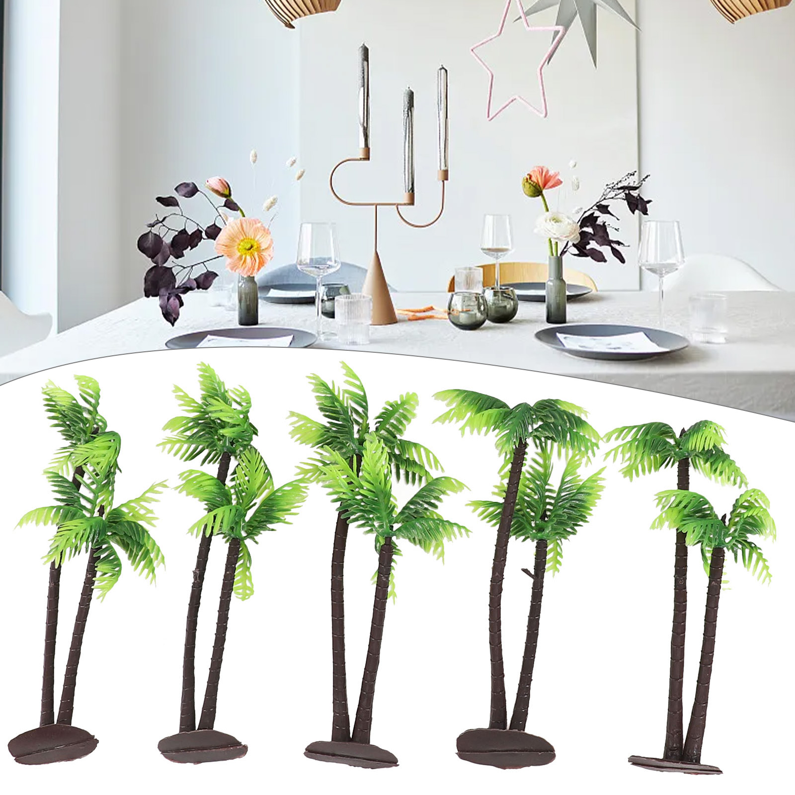 5 قطع من أشجار النخيل المستوحا - مراجعة Bonsai Garden Layout وسعره