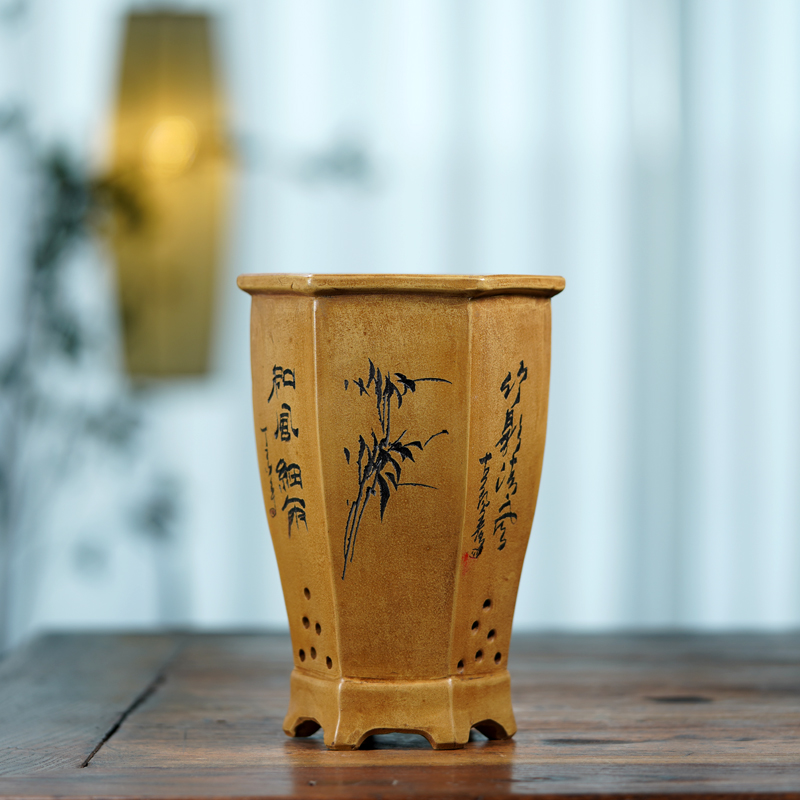 وعاء بونساي سداسي من السيراميك - مراجعة Bonsai Garden China وسعره
